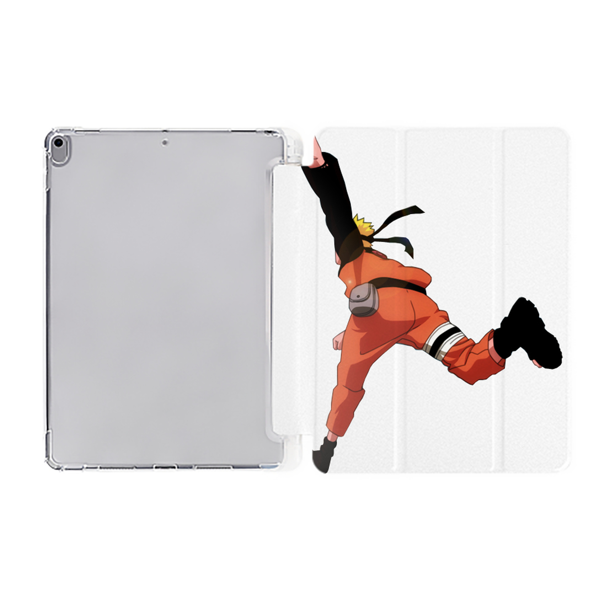 （画像用） NARUTO -ナルト- うずまき ナルト Uzumaki Naruto IPad ケース ペン収納付き 三つ折りスタンド PUレザー×シリコン 対応機種9.5/10.5/10.9インチ